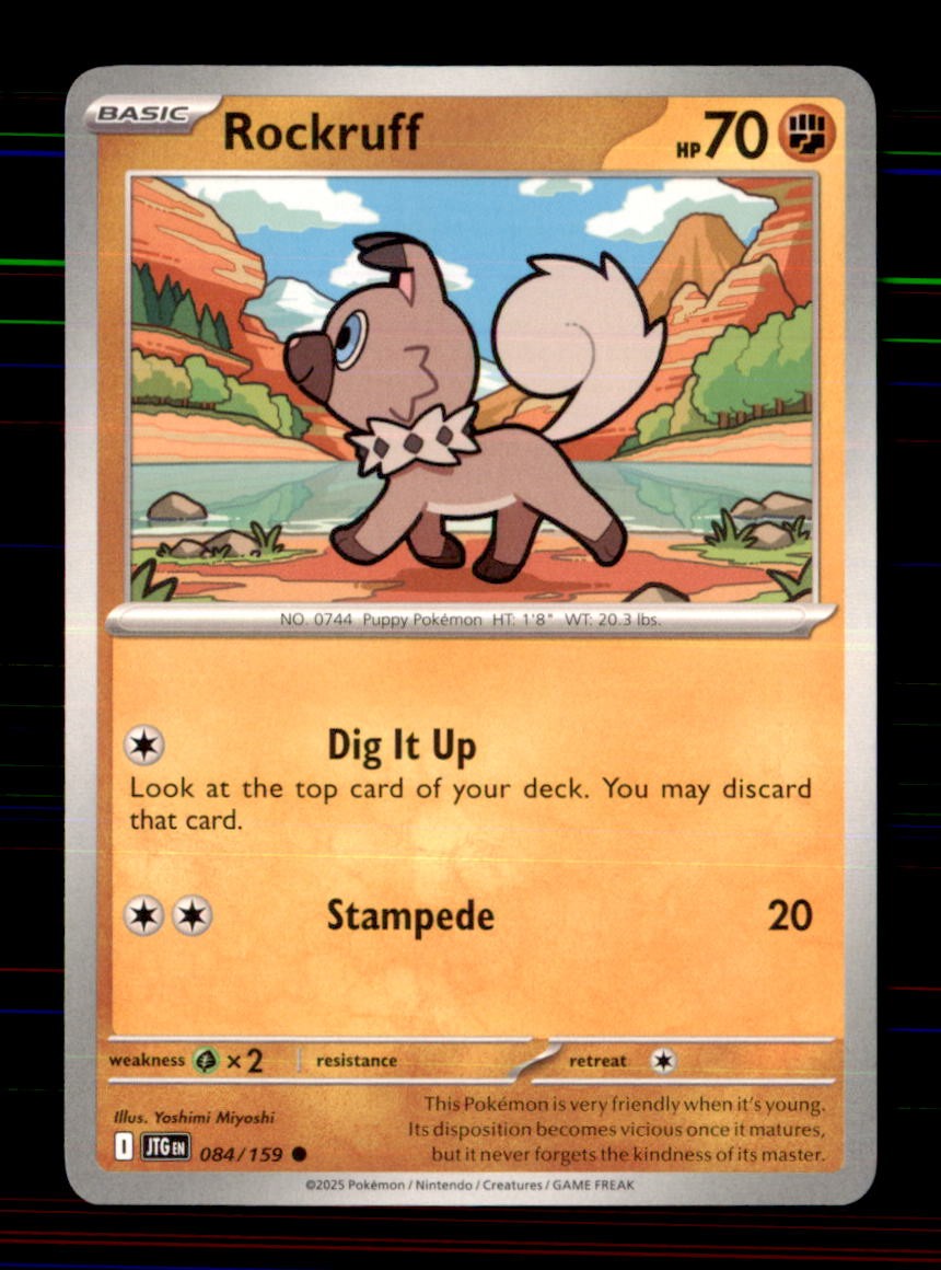 Rockruff 084/159 Common Journey Together Pokemon Near Mint