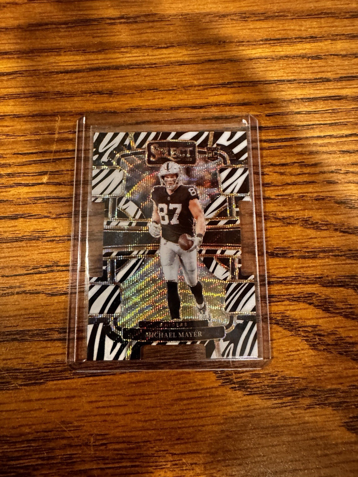 Michael Mayer 2023 Select Zebra Prizm Die-Cut SSP Concourse Rookie RC 57 Raiders