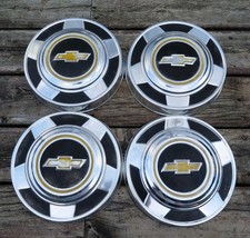 4 Four Chevy Truck Dog Dish Hubcaps 12 Ton 73-87 Driver Condition Oem C10 2wd