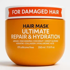 Deep Conditioning Hair Mask for Damaged Hair – Intensive Hydrating Hair Treatmen