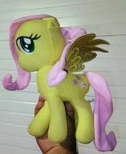 2015 Fluttershy Yellow My Little Pony Plush Glitter Wings Hasbro Toy Factory