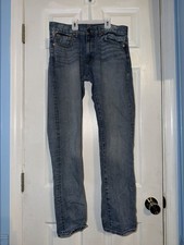 Denim & Supply Ralph Lauren Men’s Blue 31x30 Straight Cotton Jeans Light Wash