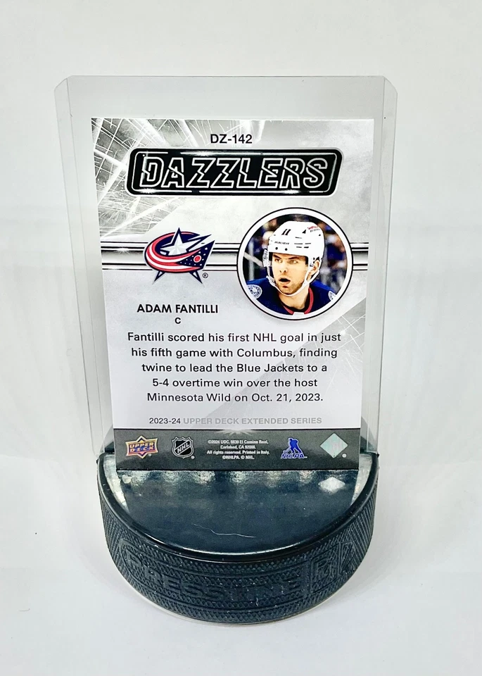  !! Adam fantilli dazzler green 2023-24 UD Extended series DZ-142 !! - Image 2 of 2