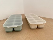 IKEA SPJUTROCKA 2-Pack Ice Cube  or Herbs Trays + Lids sits on rather than snaps