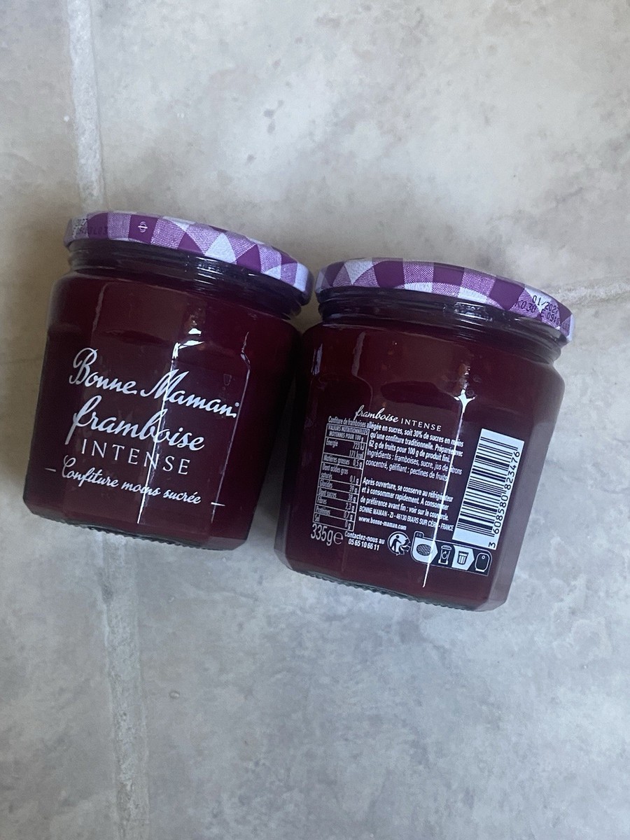 BONNE MAMAN Raspberry Jam Intense 2 x 11.8oz 01/27 NEW RARE | eBay