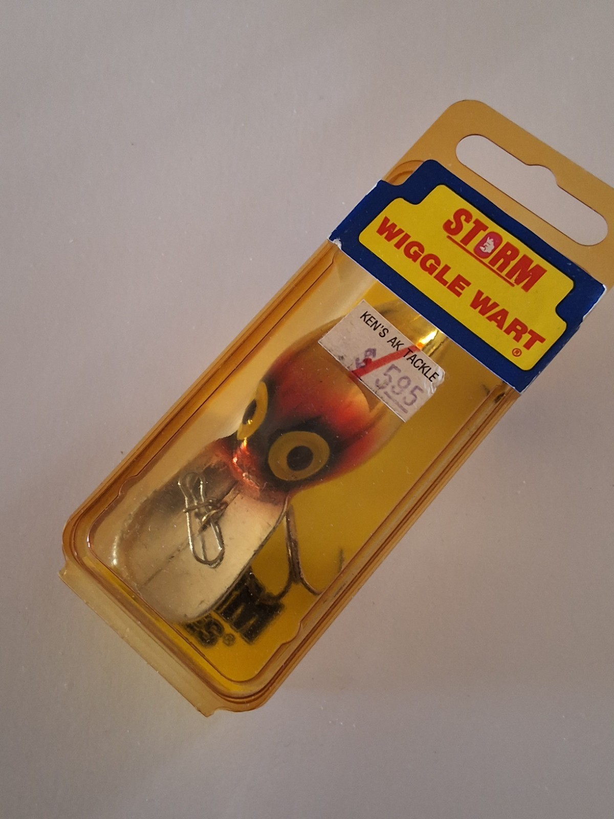 STORM PRE RAPALA WIGGLE WART V156 MET. YELLOW CLOWN NOS FISHING