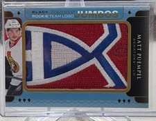 2015-16 Black Diamond Rookie Team Logo Jumbos Patch Matt Puempel Error Card ????. rookie card picture