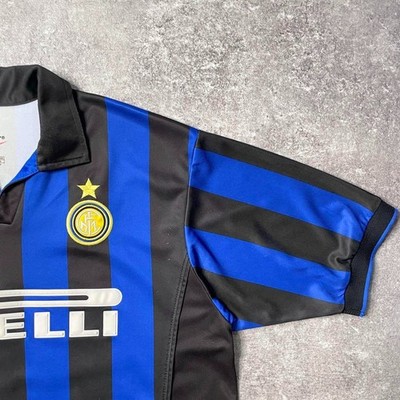 Roberto Baggio Inter Milan 1998-1999 Nike Home Jersey #10 Size L F