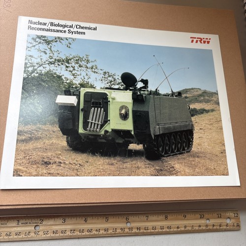 Vintage 1988 TRW Nuclear Biological Chemical Reconnaissance Military Brochure