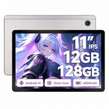 URAO 11" IPS Tablet Android 14 Pad 12 128G 1TB Expand Octa-Core 1920 1080 FHD