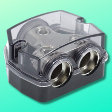 2 Way Distribution Block 0-4 AWG In, 0-4 AWG Out Car Audio Amp Power or Ground