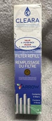 Cleara Filter Refill Box of 4 Use with Arrow Home Products Water Filtration