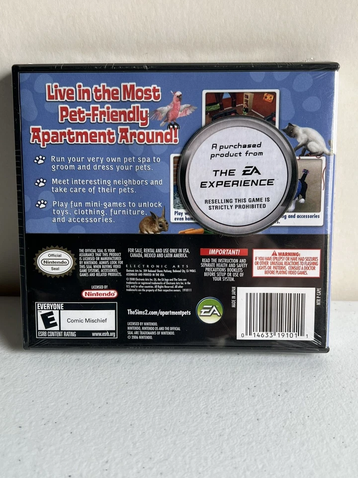 The Sims 2: Apartment Pets Nintendo DS, 2008 NEW SEALED ea sports game boy gba - Image 2 of 4