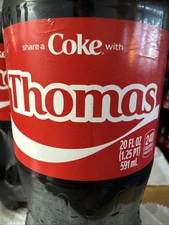 Share a Coke with    Thomas   2025 Personalized Gift Coca Cola Bottle 20oz Tom