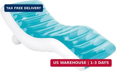 Intex: Splash Lounge - (56874EP) Teal & White Water & Pool Float, Inflatable, Bu