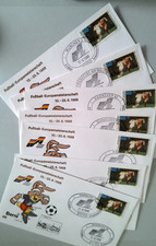 UEFA Euro 88 Piłka nożna 7 okładek - Maskotka Berni - Miasta gospodarzy - Niemcy Zachodnie 1988