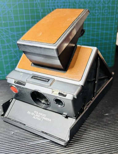 POLAROID LAND CAMERA SX-70 AlPHA1 VINTAGE BROWN LEATHER - Picture 2 of 5