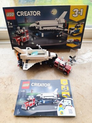 100% Komplett Lego CREATOR Transporter für Space Shuttle (31091) OVP Anleitung 