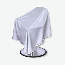 Light Grey Cutting Cape | XL Button Up Gown For Barbers & Hairdressing