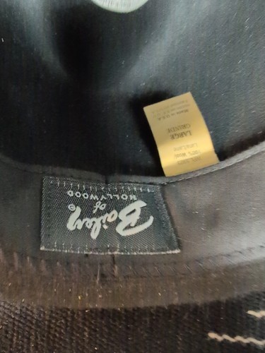 Vintage Bailey Fedora. Hat Black Size Large Ribbon Hat Band Feathers - Bild 7 von 7