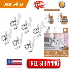 Zinc Alloy 6 Pack Keyed Alike Cam Locks   Secure Your Essentials Now