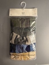 NIP GAP Kids BOY"S Underwear Classic BRIEFS PACK OF 5 Camo Size: XXL 14-16