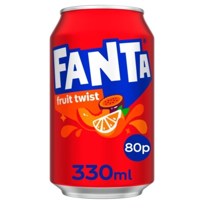 Fanta Fruit Twist UK Import (24 x 0,33 Liter Dosen)