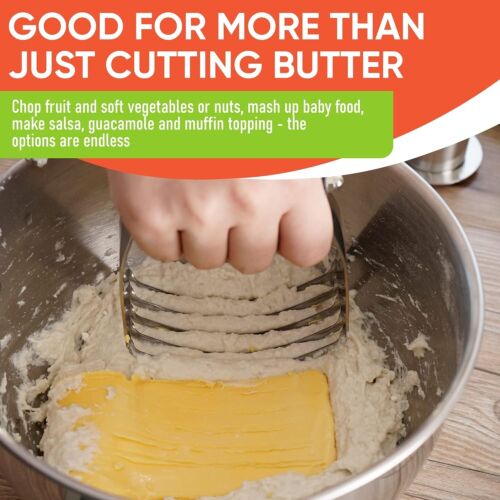 Spring Chef Dough Blender, Professional Pastry Cutter with Stainless Steel Blade - Picture 7 of 8