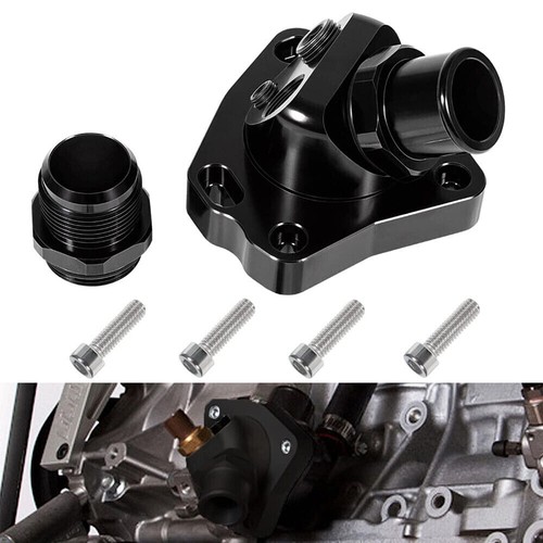 Black Swivel Neck Thermostat Housing For Honda K20 K24 K24Z K-Series Radiator - Picture 12 of 15