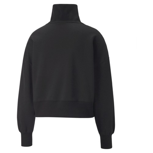 PUMA Infuse Oversized Quarter Zip Sweater Womens Black 53968801 - 第 2/2 張圖片