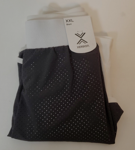 Xersion Womens Black & White Workout Running Layered Shorts SZ XXL Stretchy - Picture 11 of 11