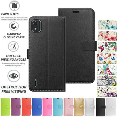 C2 2. Edition Etui Abdeckung Flip Folio Leder Brieftasche Ständer für Nokia