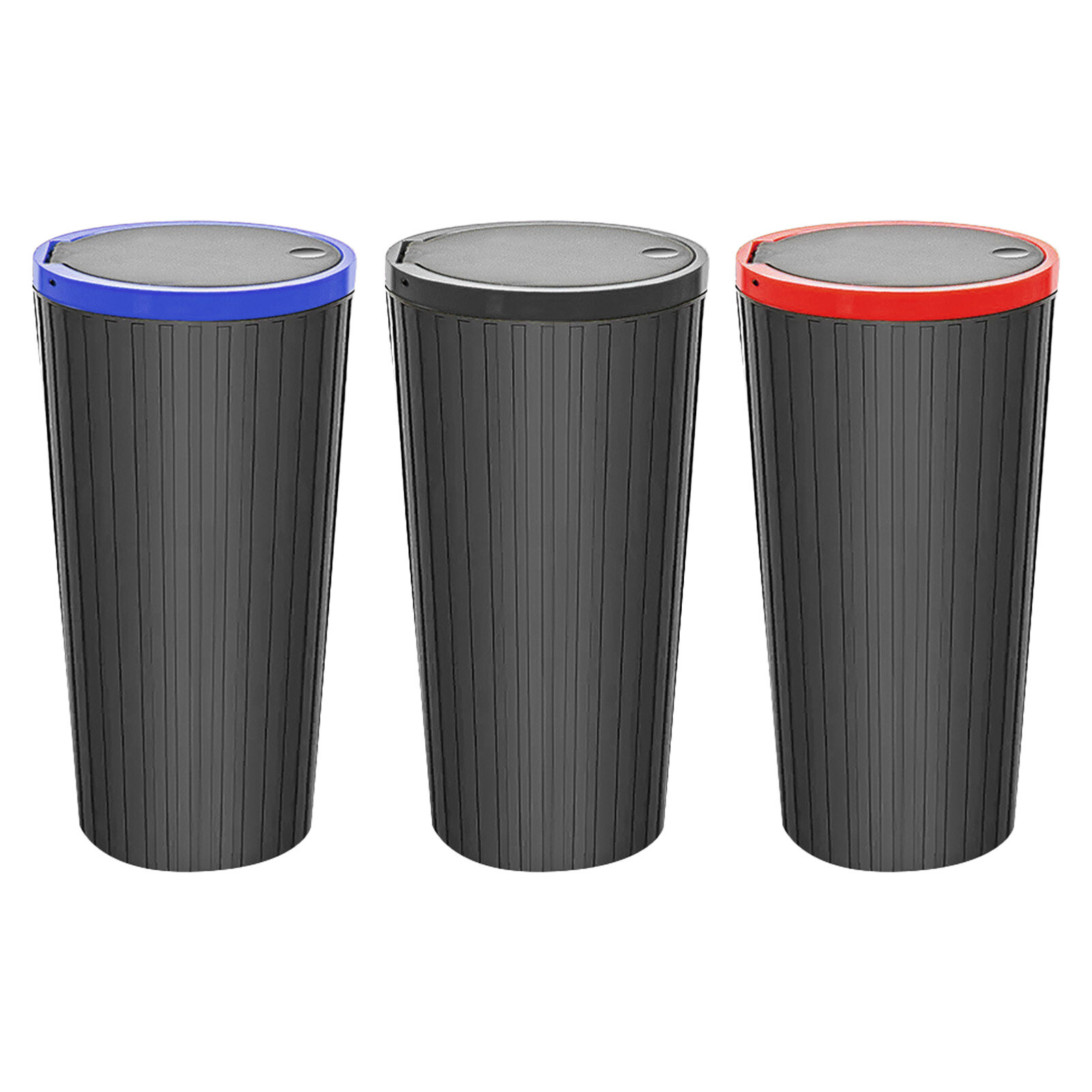 Mini Car Trash Can Portable Dustbin with Lid Automobile Garbage Bin Holder Case