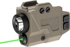 SOLOFISH 650 Lumen Flashlight  Green Laser Sight Pistol Magnetic Rechargeable