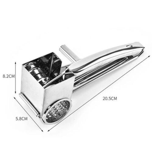 Rotary Cylinders Stainless Steel Cheese Grater Vegetable Cutter Slicer Shredder - Picture 4 of 8