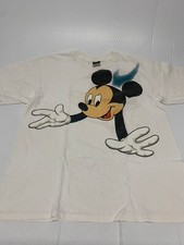 Vintage Mickey Unlimited T-shirt Short Sleeve White L Men's A63
