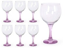 Cocktail glasses Spanish Gin Balloon glasses wine cup 650ml Pink foot X6