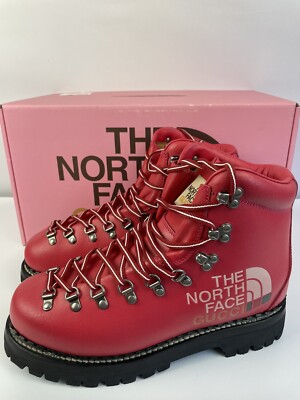 GUCCI x The North Face 679913 Deep Coral Alpine Hiking Boot Men's