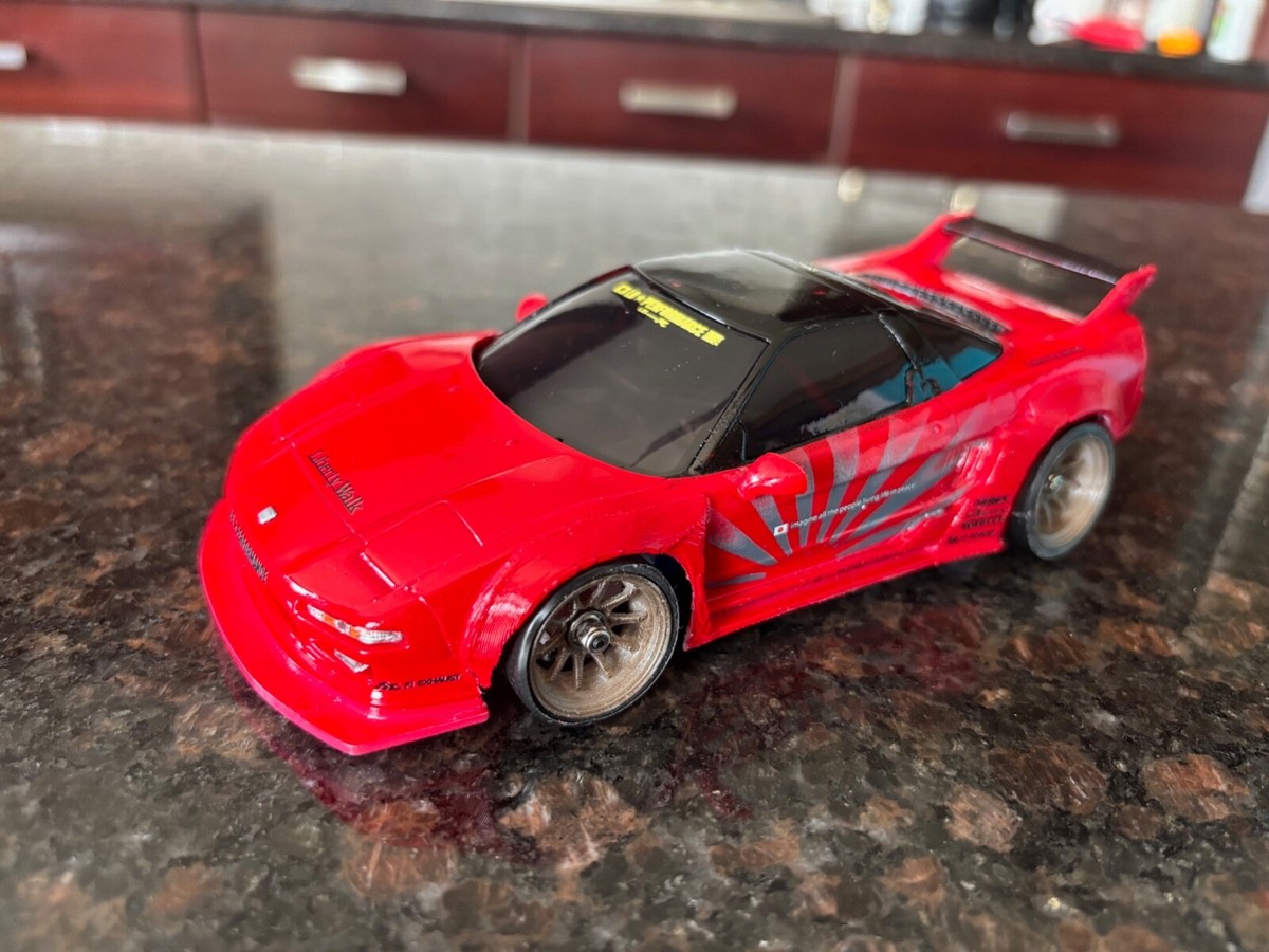 3D Printed Mini-Z NSX LBWK Liberty Walk Widebody kit 1/28 Drift