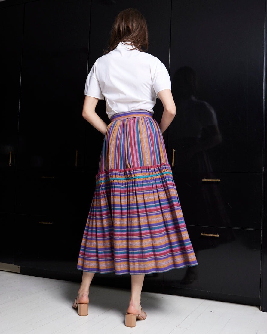 スカート vintage YSL pleats skirt eh Vintage Saint Laurent Rive Gauche YSL Spring 1973 Snail