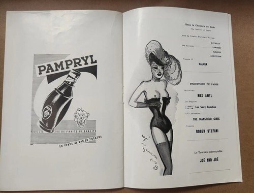 Vintage-Casino De Paris Original 1951 French "Gay Paris" review Program booklet - 第 13/15 張圖片