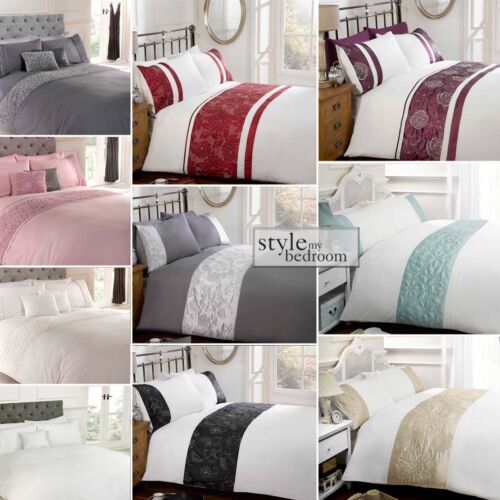 Luxury Range of Embroidered & Embellished Duvet / Quilt Cover Bedding Sets - Picture 1 of 13