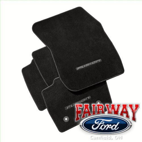 17 - 20 Fusion OEM Ford Carpeted Black Floor Mat Set 4pc w/Logo
