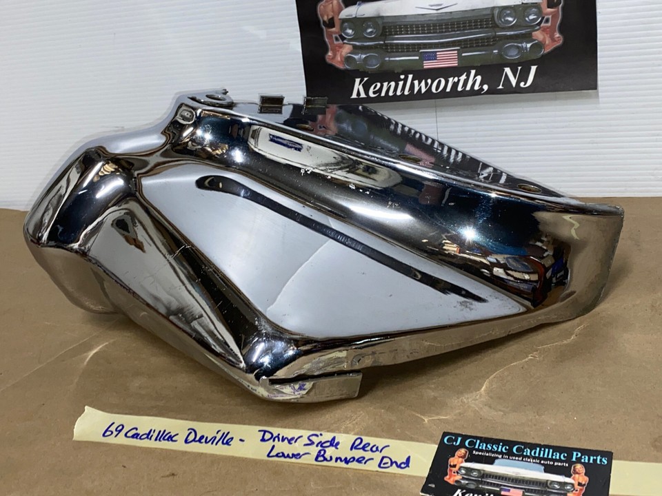OEM 69 Cadillac Deville DRIVER SIDE LEFT LOWER REAR BUMPER END | eBay