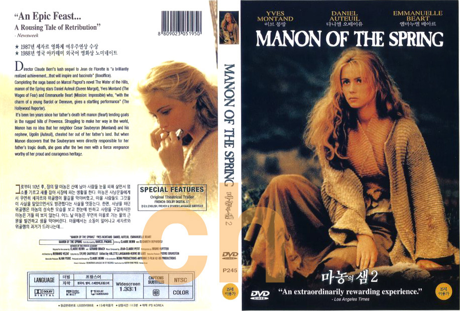 Manon Of The Spring, Manon Des Sources (1986) - Claude Berri DVD