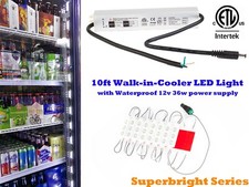 Commercial walk in cooler LED light 10ft ETL Listed waterproof power supply