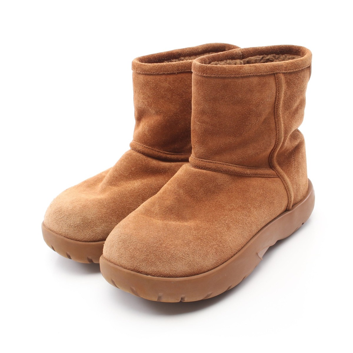 Boots】BOTTEGA VENETA Snap Ankle Boots Short Suede Brown