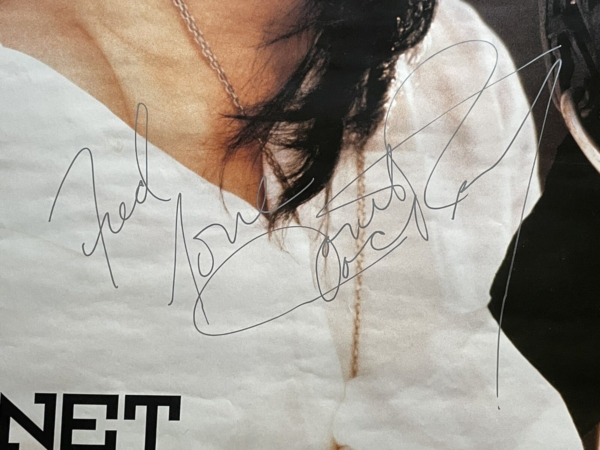 Singer Janet Jackson Rhythm Nation Tour 1990 Autograph