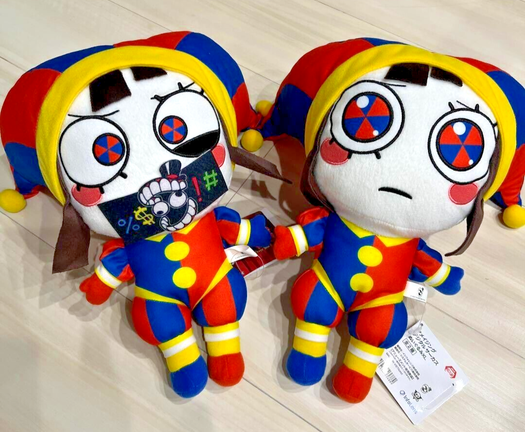 Amazing Digital Circus Pomni Plush Toy Doll XL 31cm Set of 2 Taito