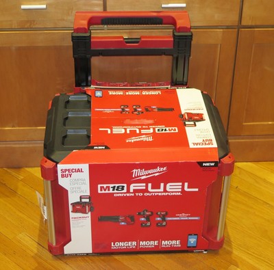 Milwaukee M18 FUEL 3-Tool Drill/Driver/Sawzall OneKey Combo Kit + PackOut Case
